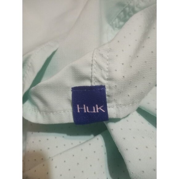 Huk Shirt Mens 3XL Blue Fishing Performance Outdoors Hiking Long Sleeve - Picture 9 of 11